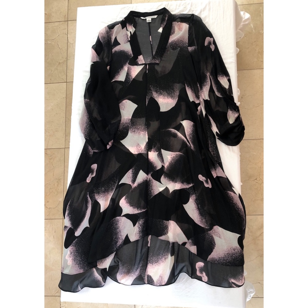 Diane Von Furstenberg sheer dress/tunic - Picture 3 of 3